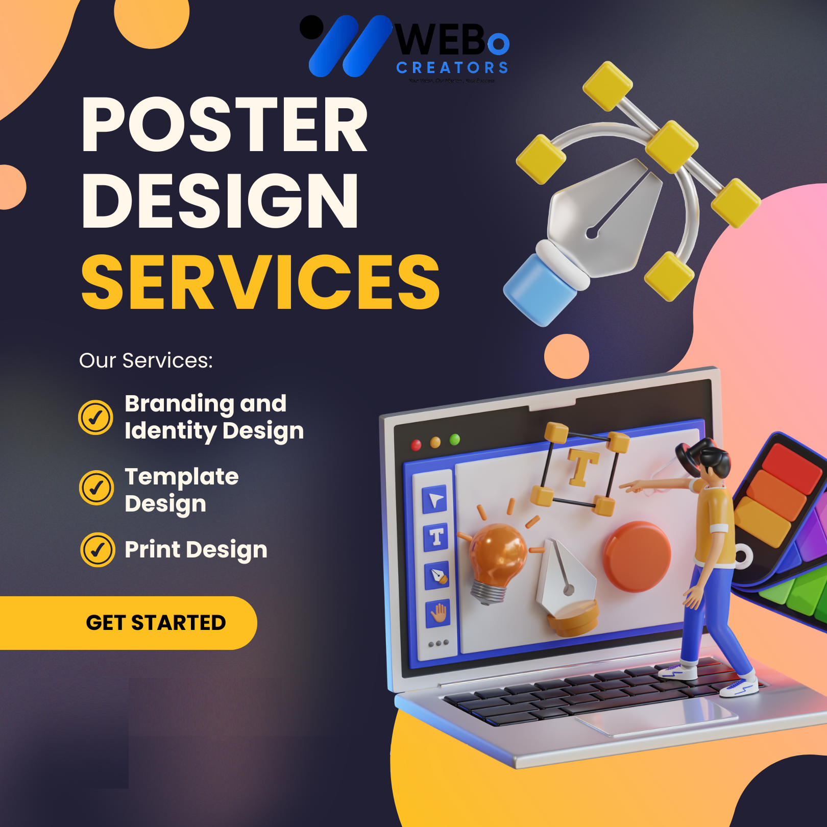 Poster Design Service | Get Powerful Advertising Poster in Sweden for Business and Events