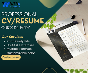 Elegant Resume Design Service, CV designs, CV writing in Sweden For Gain Job